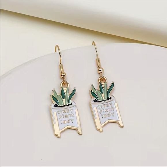 None Jewelry - Crash Plant Lady Earrings